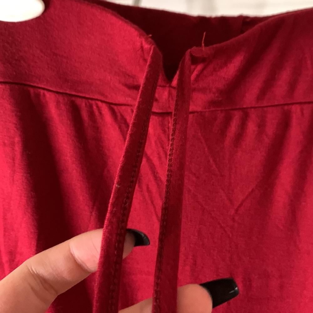 SHEIN Medium Maroon Flare Leggings - Picture 5 of 7